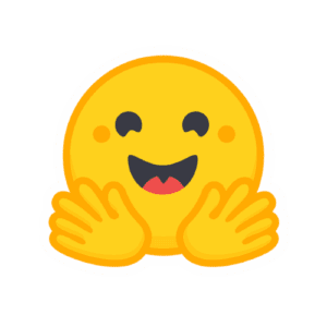 Hugging Face AI model hub logo and developer platform interface